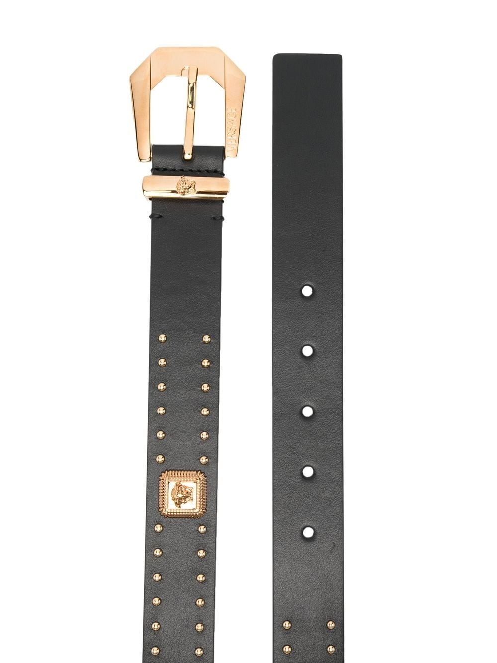 studded leather belt - 2