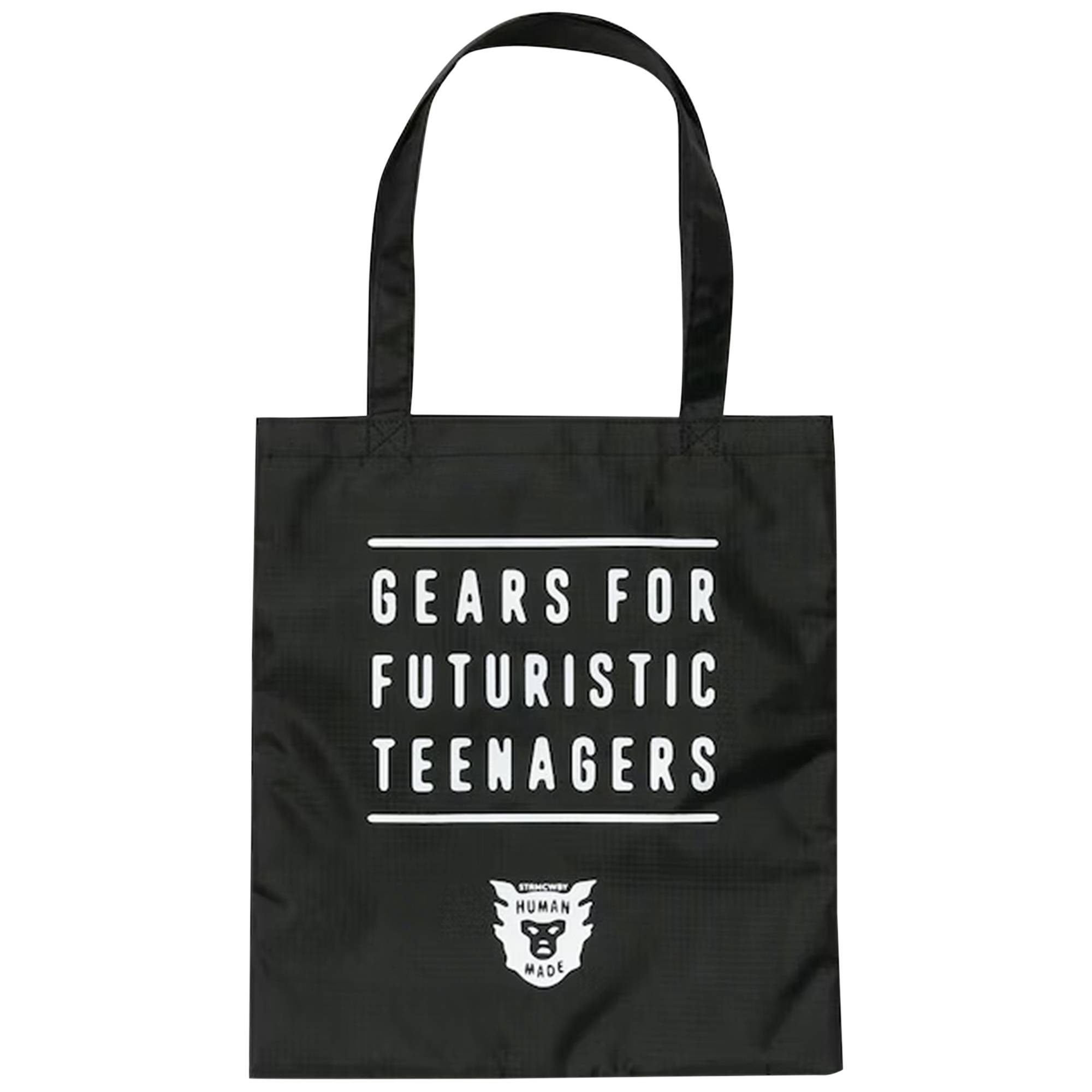 Human Made Nylon Ripstop Heart Tote Bag 'Black' - 2