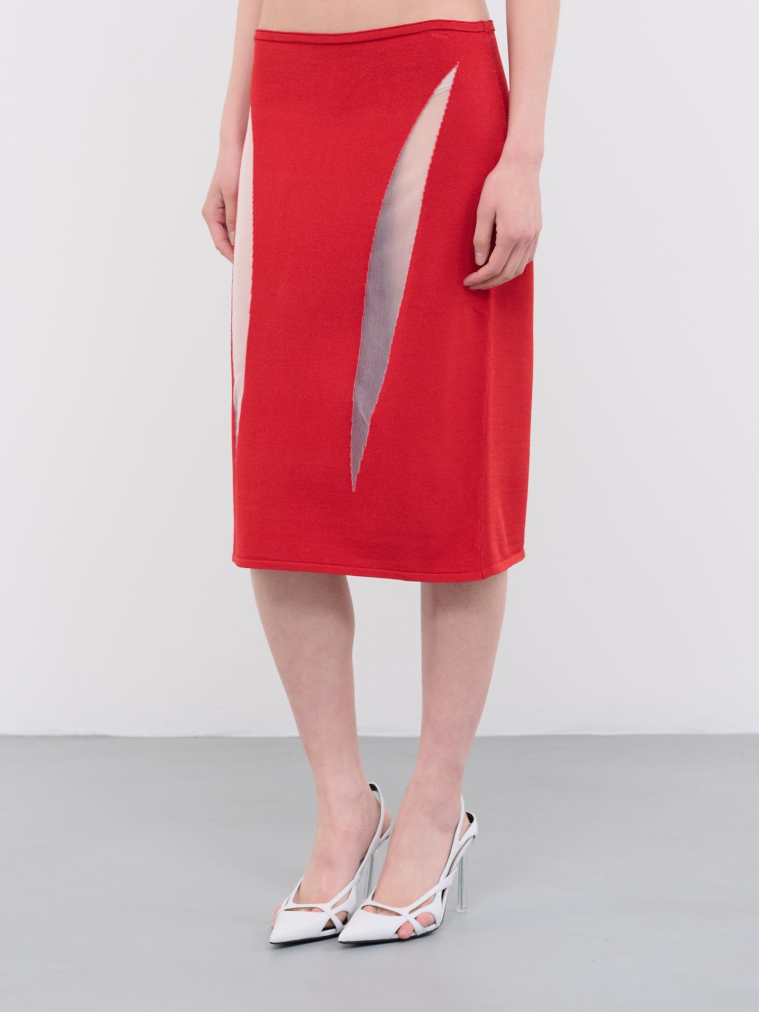 Slash Midi Skirt - 2