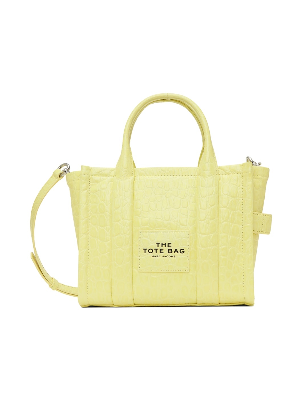 Yellow Mini Croc-Embossed 'The Tote Bag' - 1