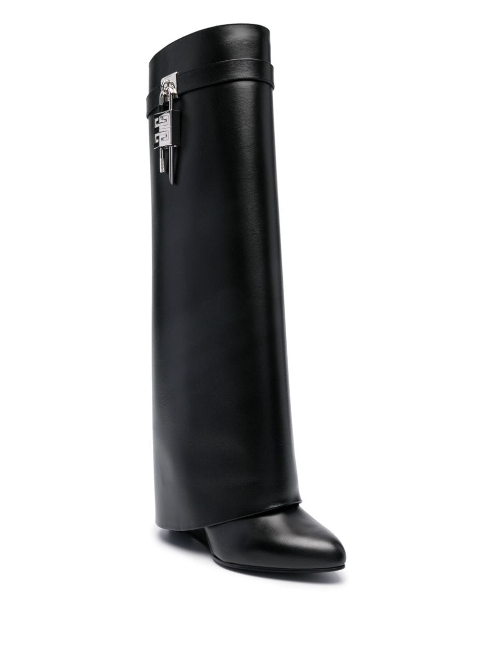 Shark Lock 100mm leather boots - 2