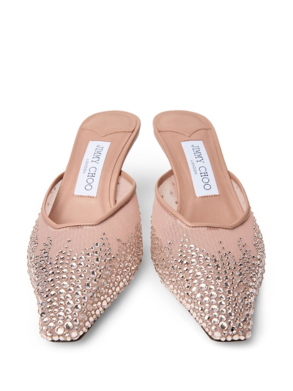 65mm crystal-embellished mules - 4