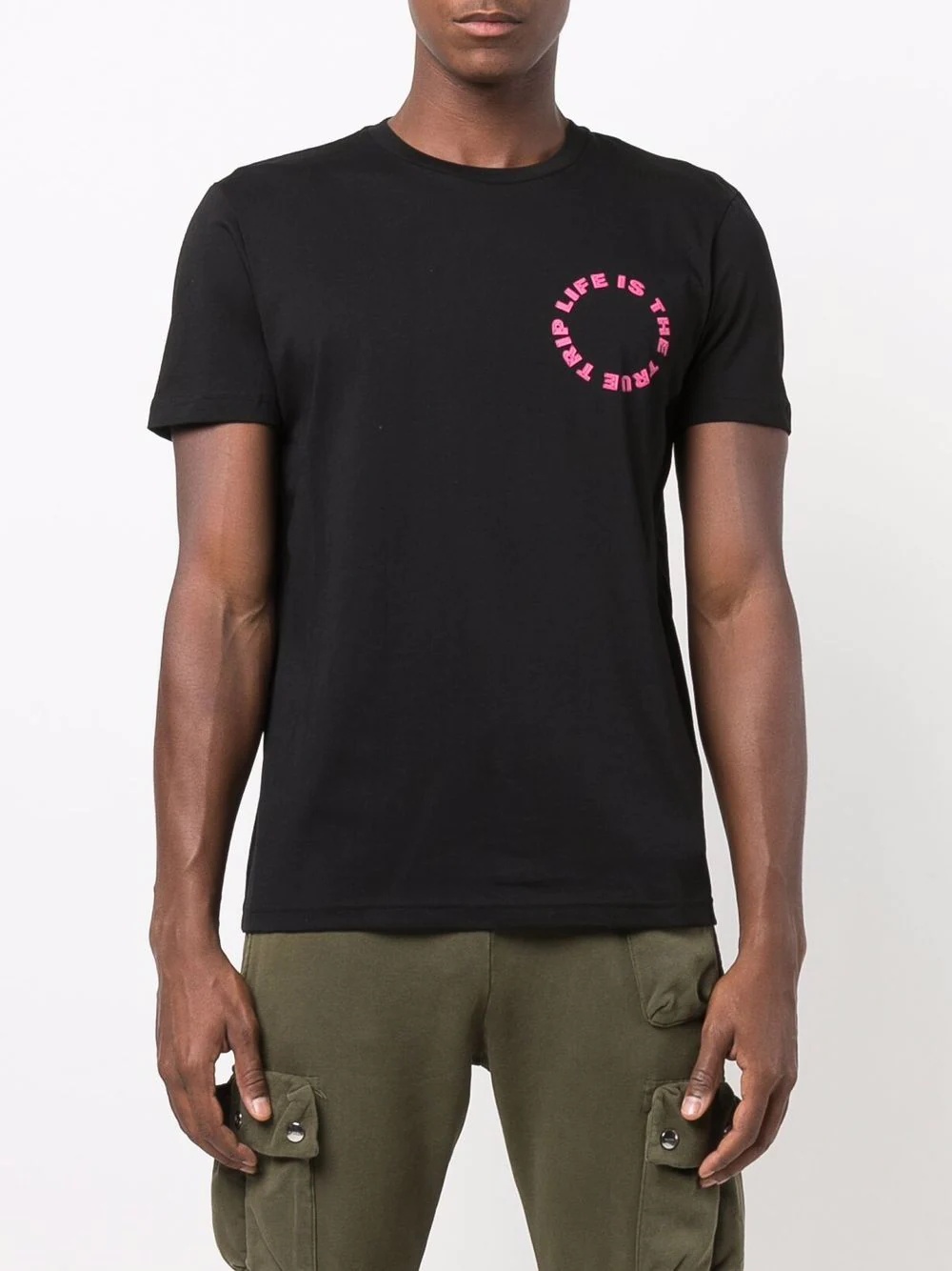 circular-logo print T-shirt - 3