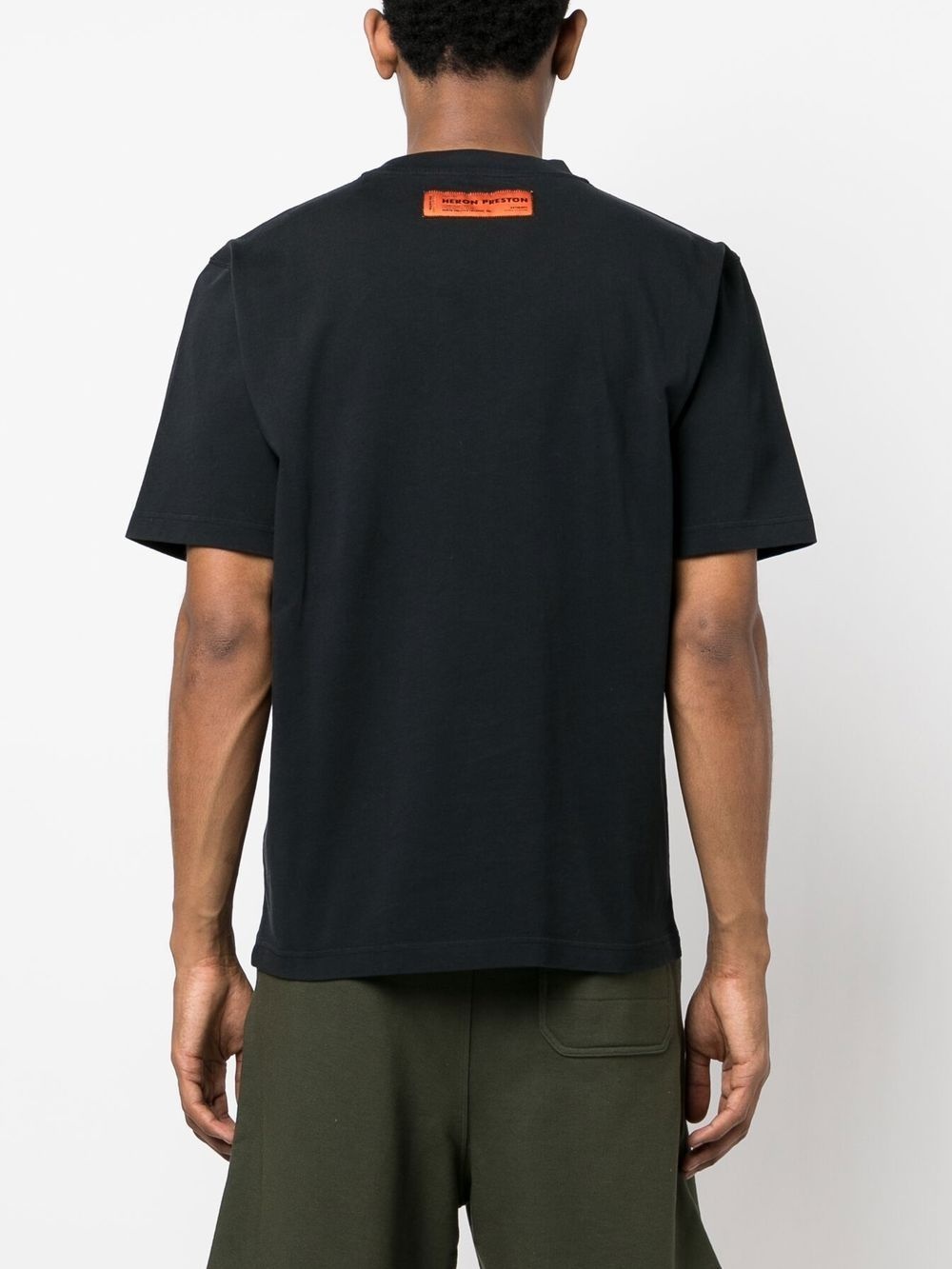 logo-patch crew neck T-shirt - 4