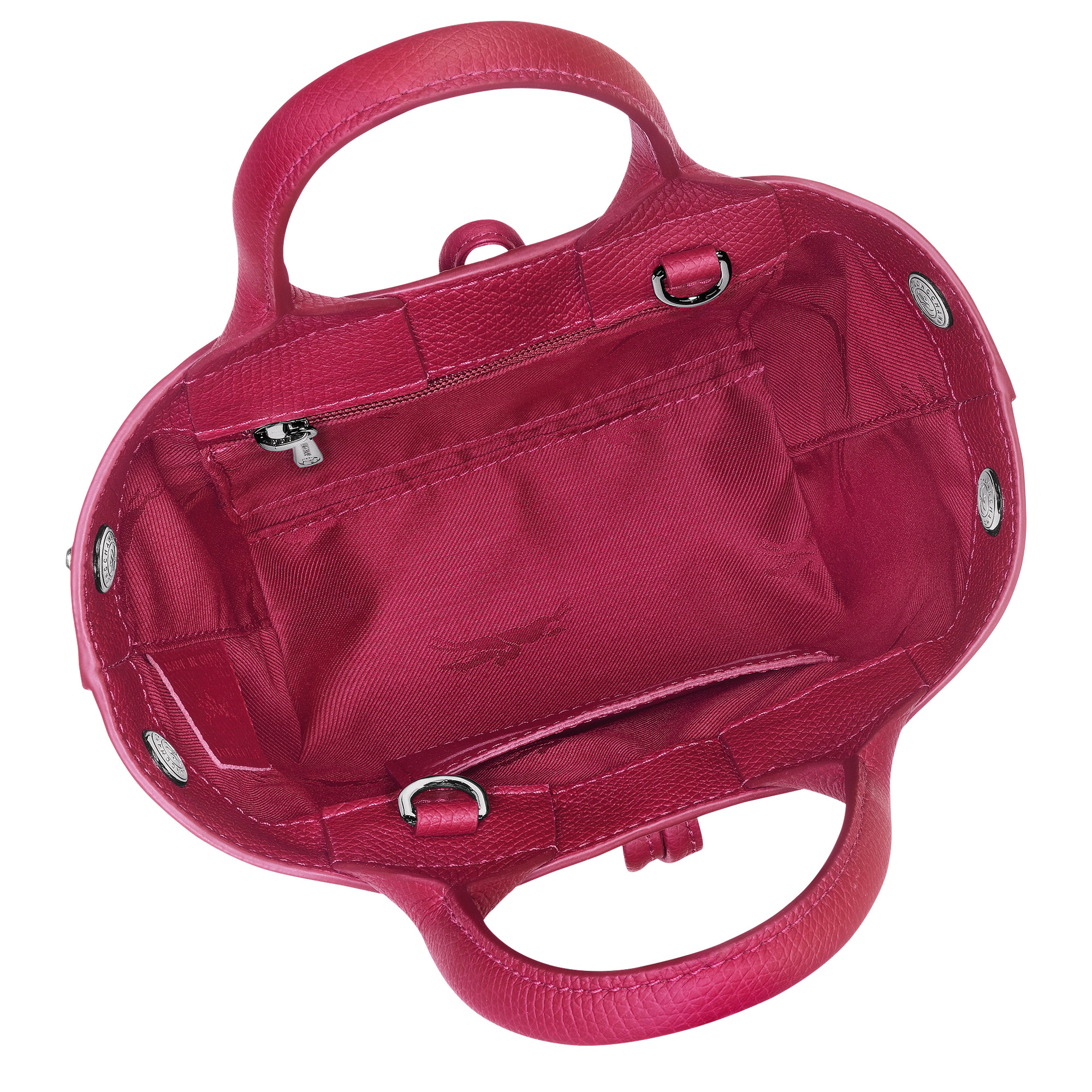 Le Roseau XS Handbag Beetroot - Leather - 6