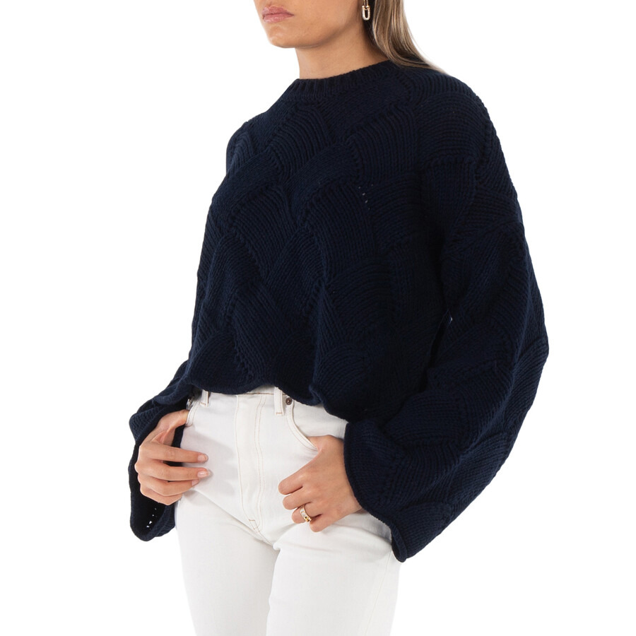 JW Anderson Cropped Weave Knitted Jumper - 2