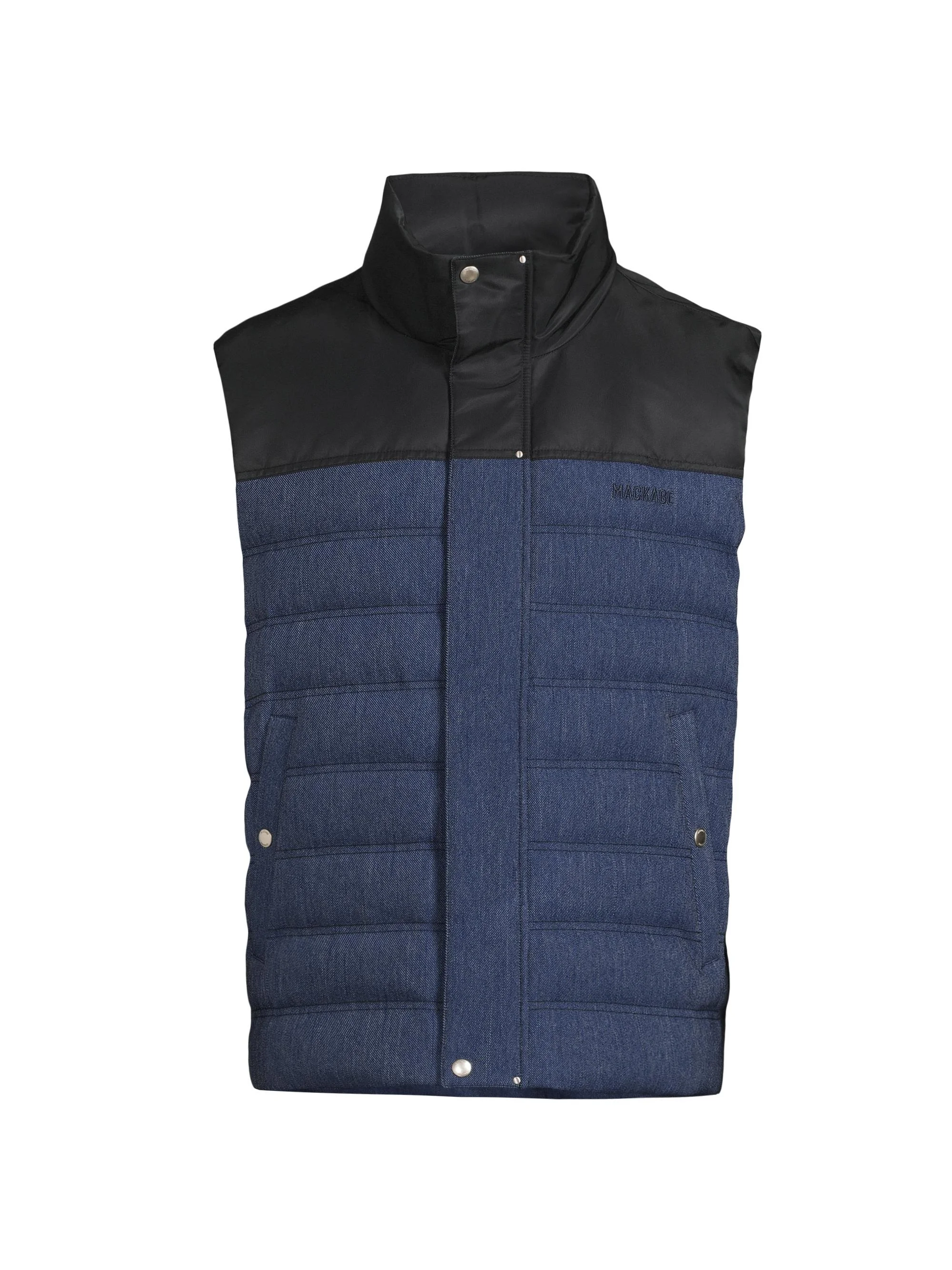 Men's Brody Denim Down Vest - Medium Denim - 1
