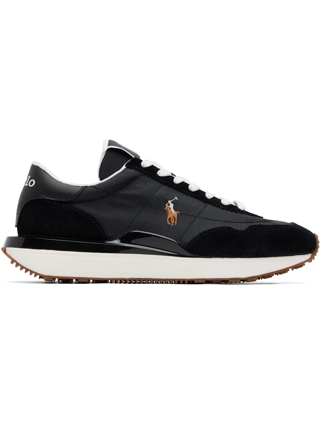 Black Train 89 Suede & Mesh Sneakers - 1