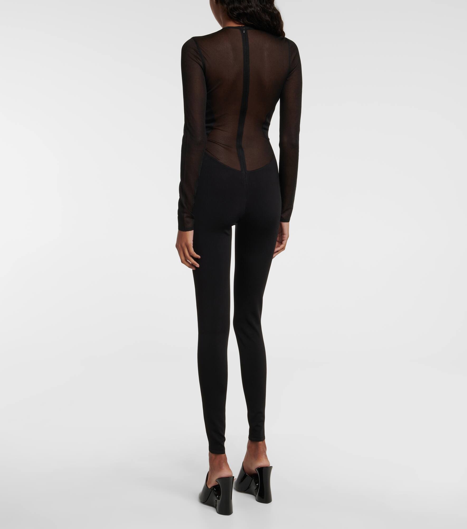 Semi-sheer bodysuit - 3