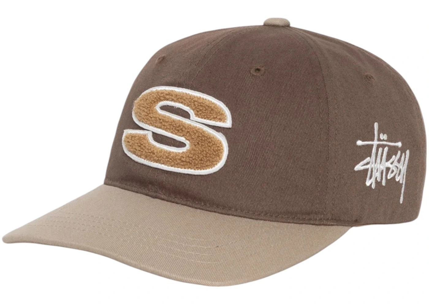 Stussy Low Pro Chenille S Strapback Hat Brown - 2