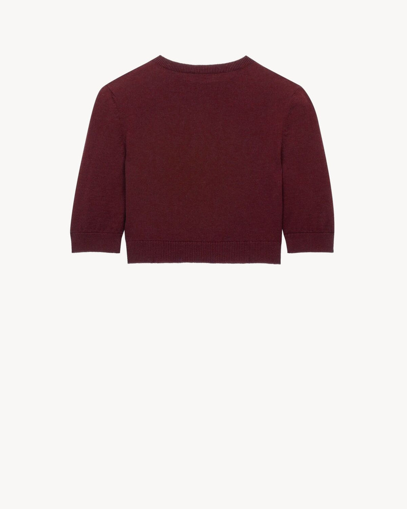 SAINT LAURENT CROPPED CARDIGAN IN WOOL outlook