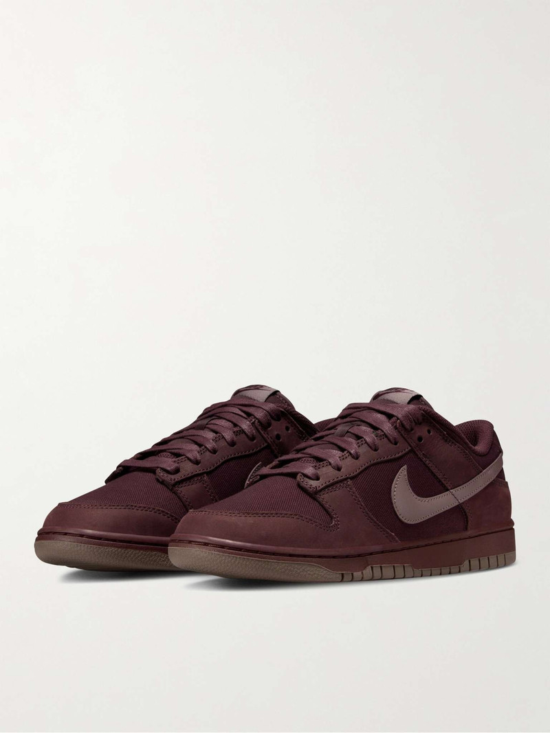 Nike Dunk Low Retro PRM NBHD Suede-Trimmed Canvas Sneakers outlook
