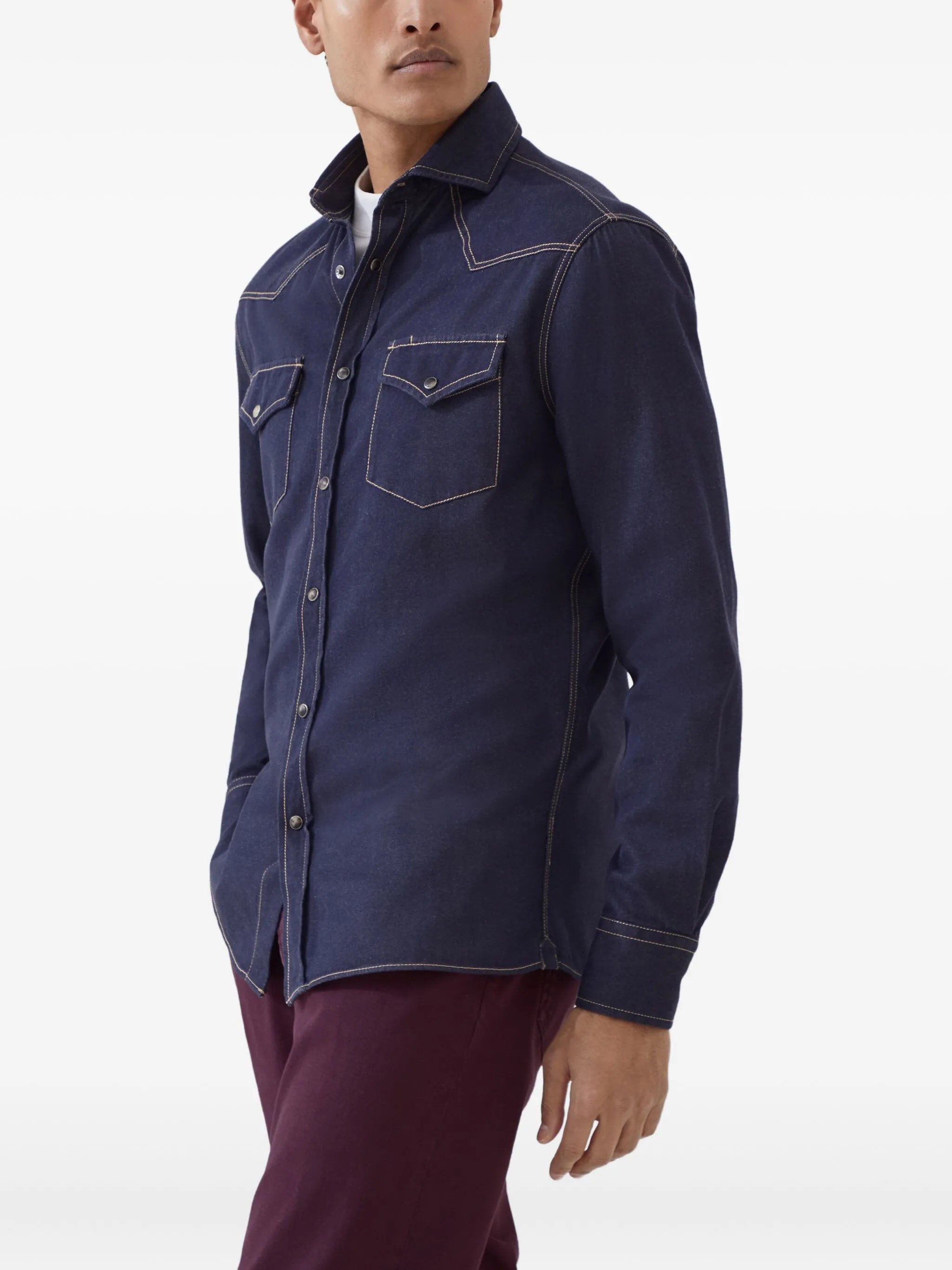 Brunello Cucinelli Denim Shirt - 2