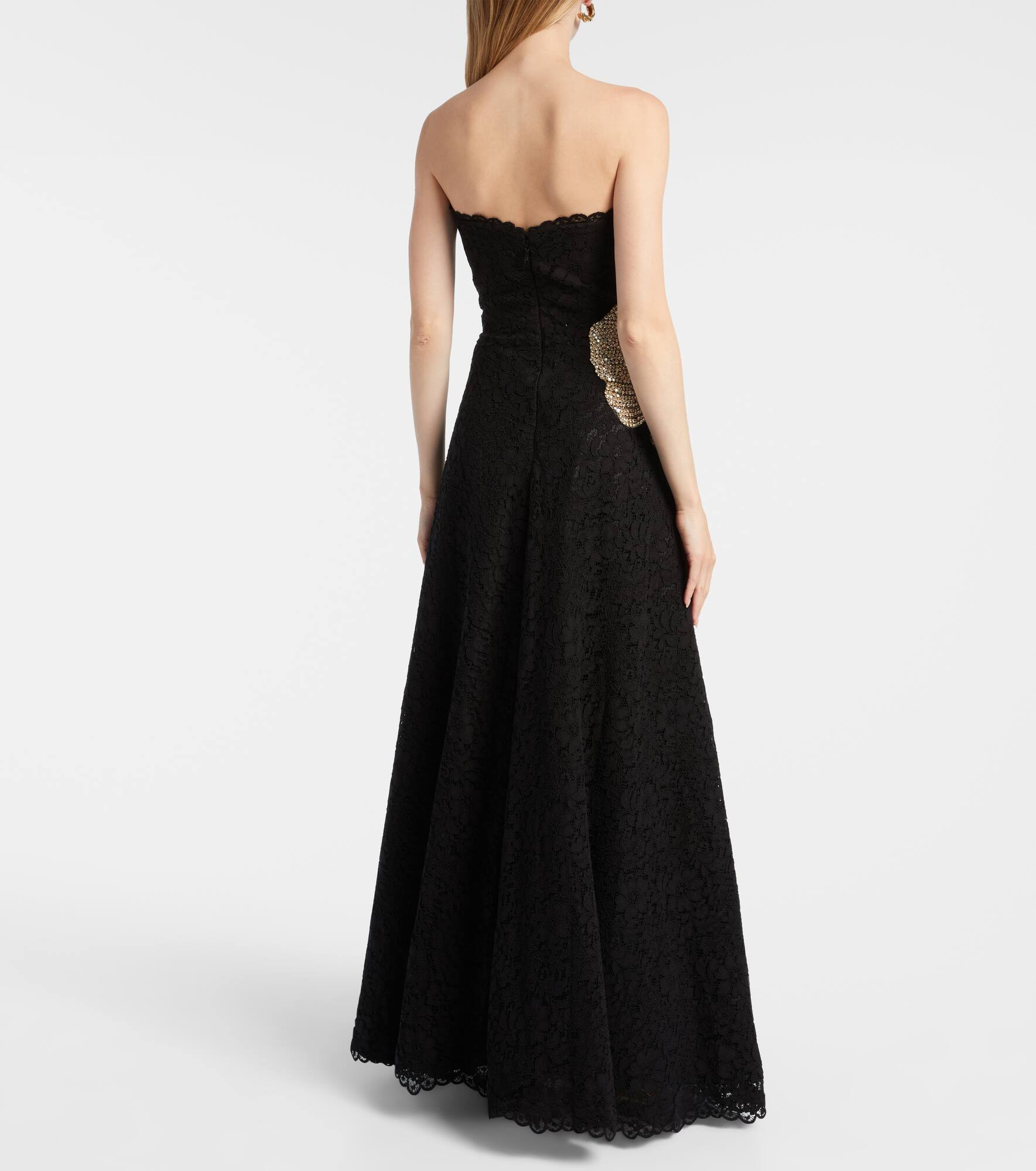 Hallis embellished lace gown - 3