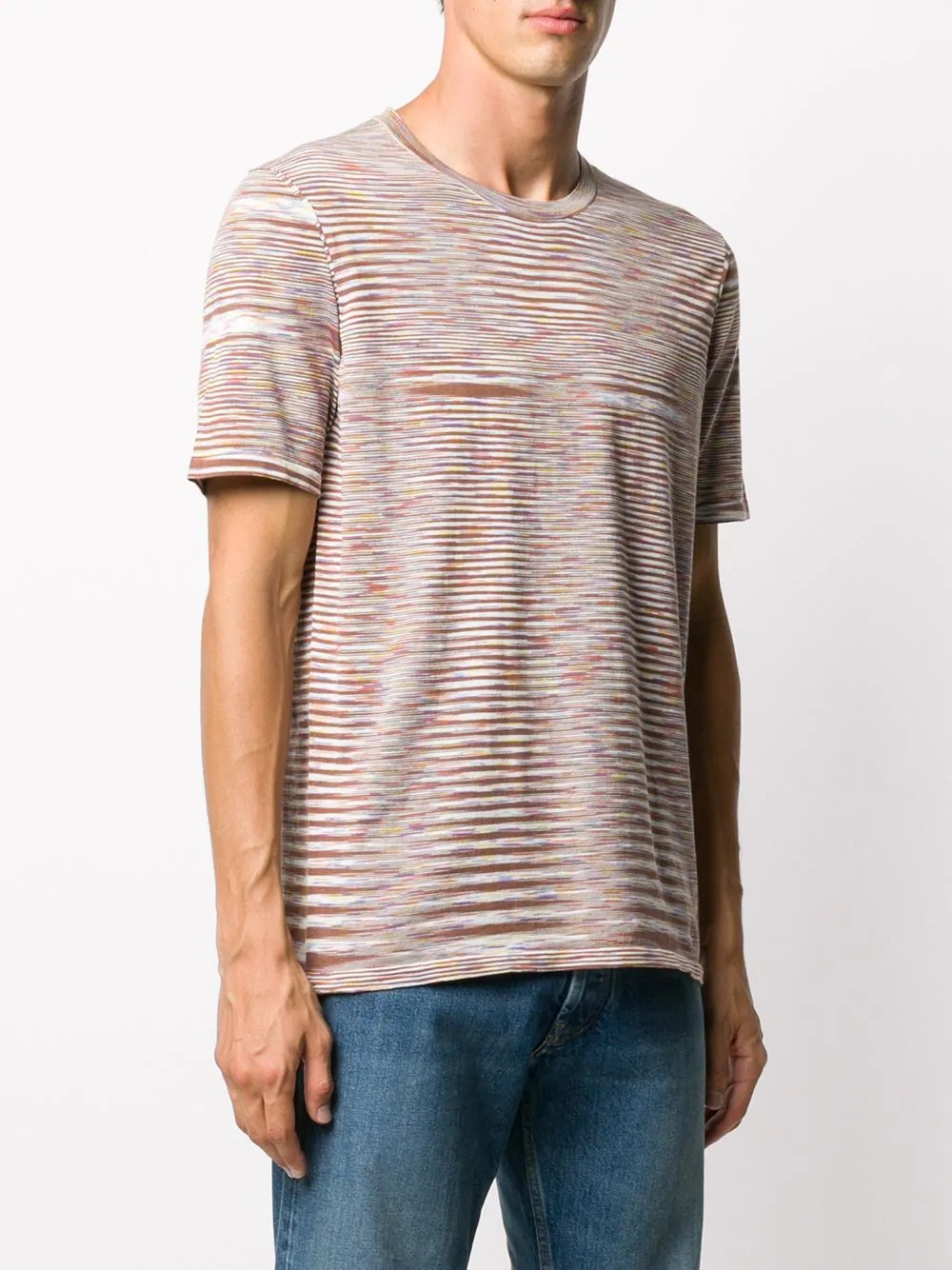 striped print T-shirt  - 3