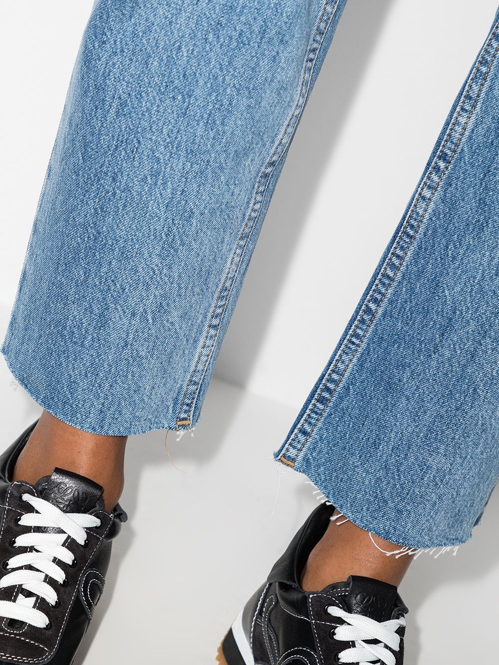 Stove Pipe cropped jeans - 4