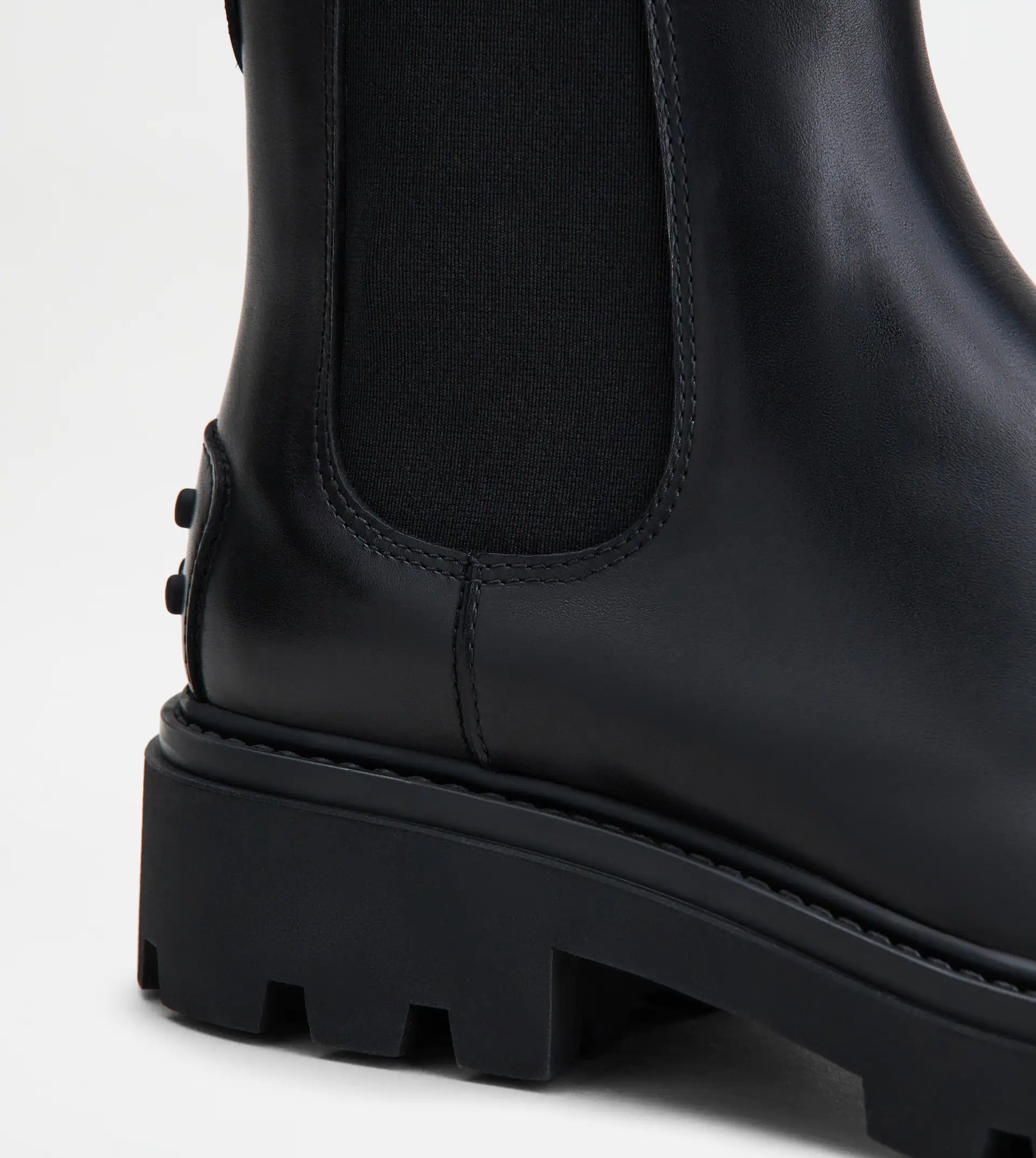 ANKLE BOOTS IN LEATHER - BLACK - 5