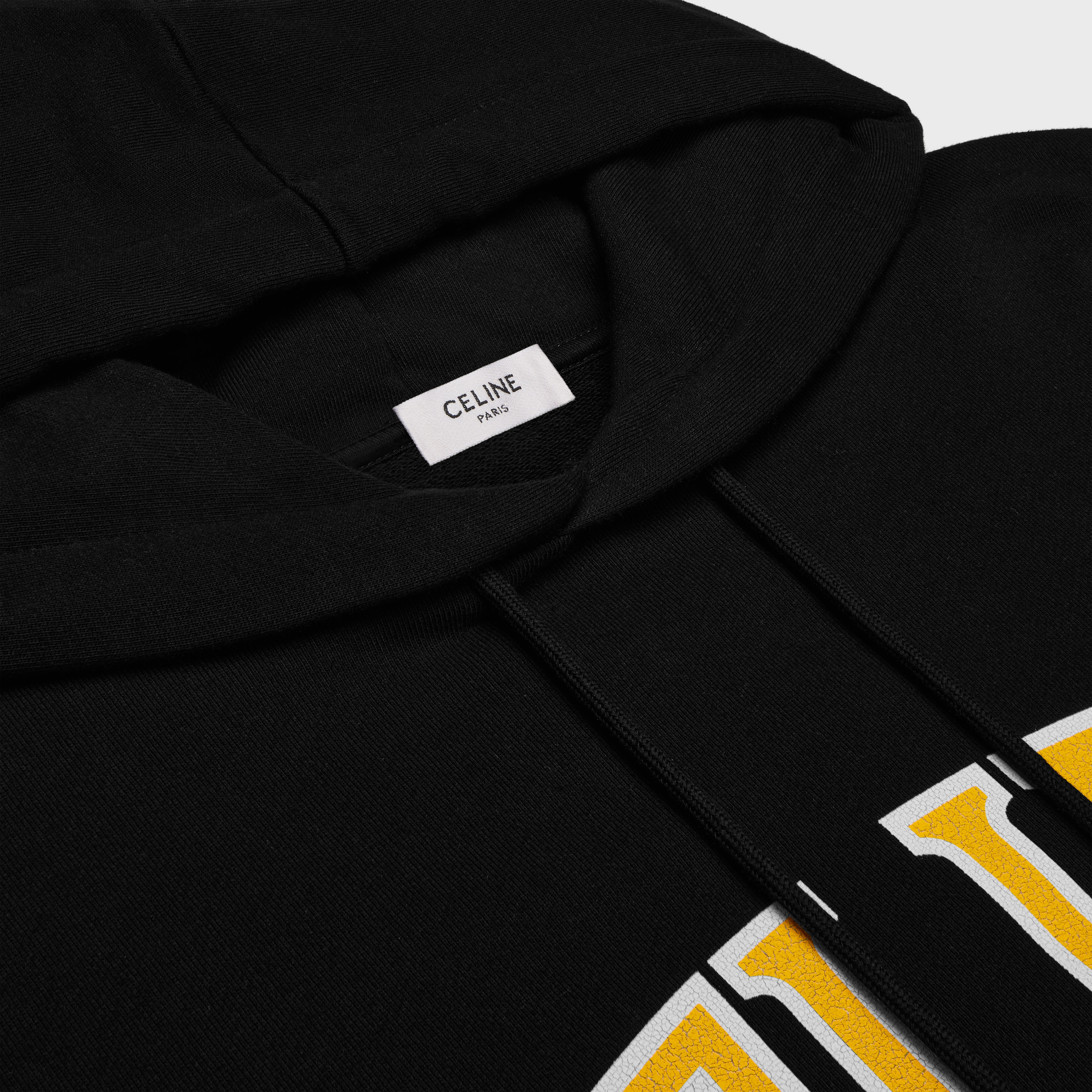 celine loose hoodie in COTTON FLEECE - 3