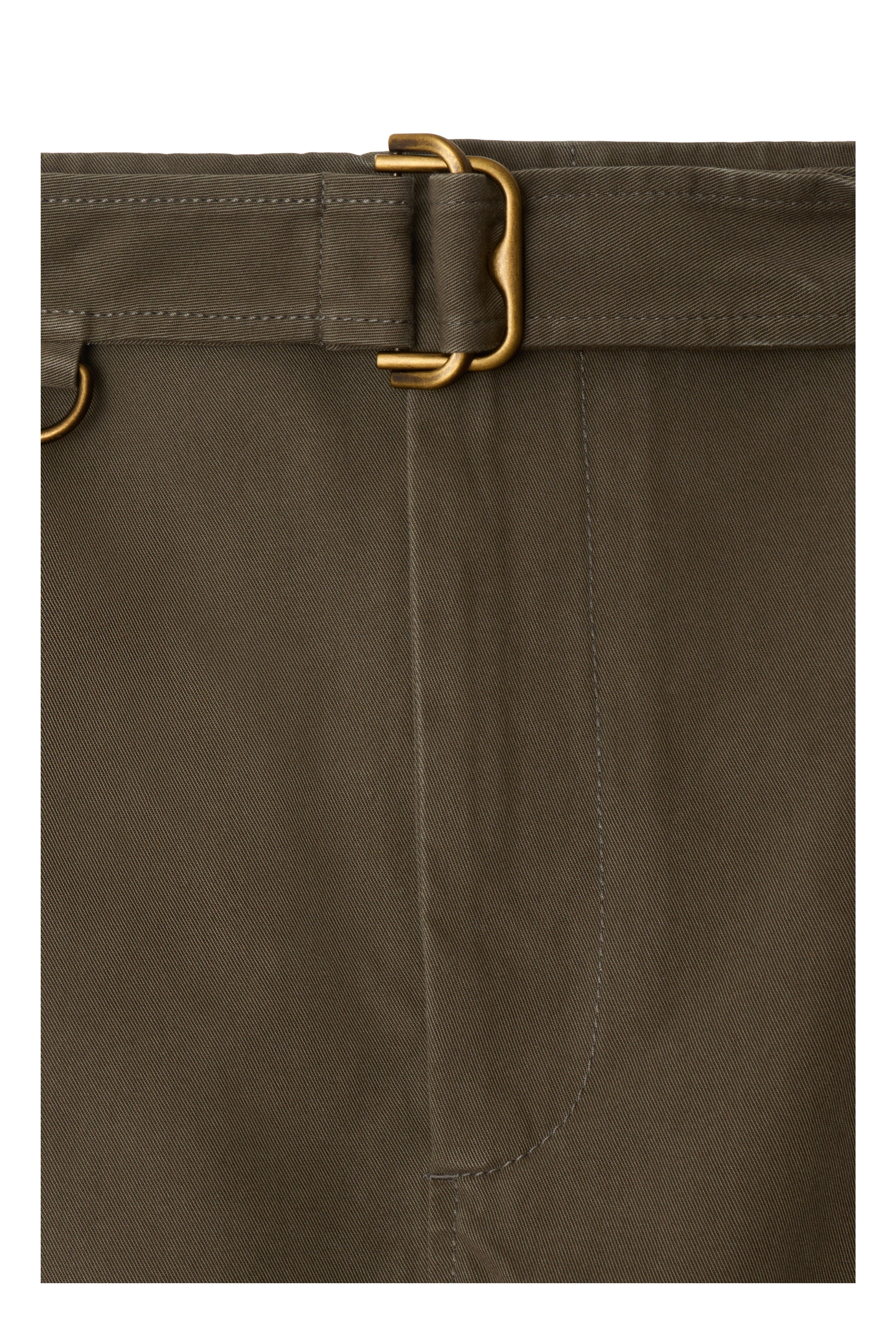 burberry Gabardine Belted Shorts in Military at Nordstrom - 5