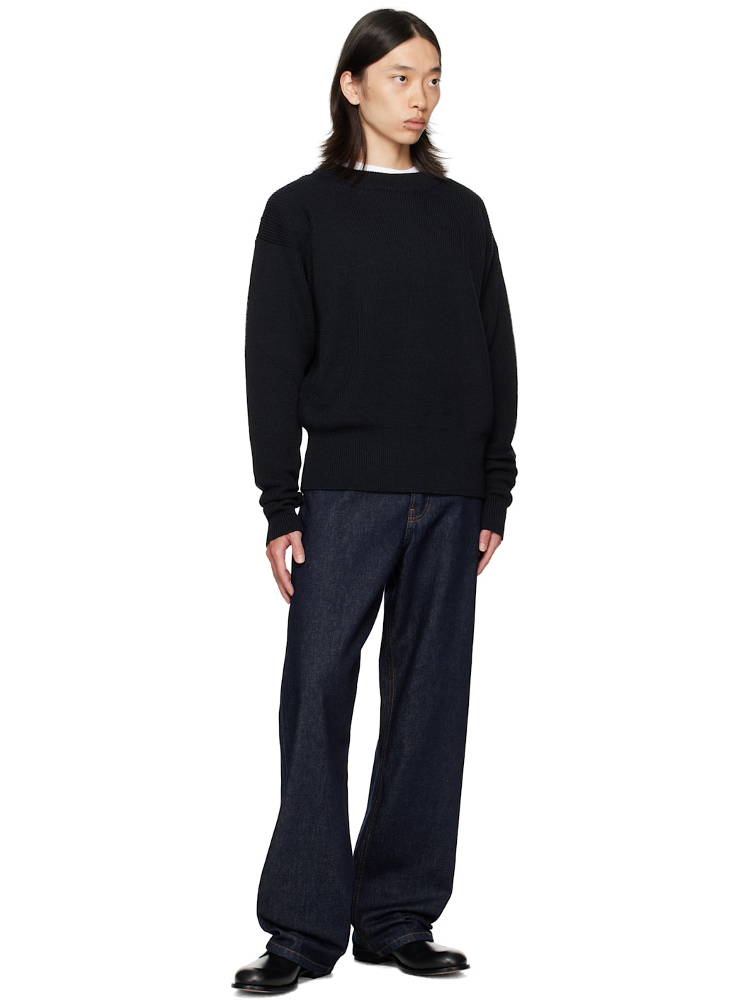 Navy Loose Fit Jeans - 4