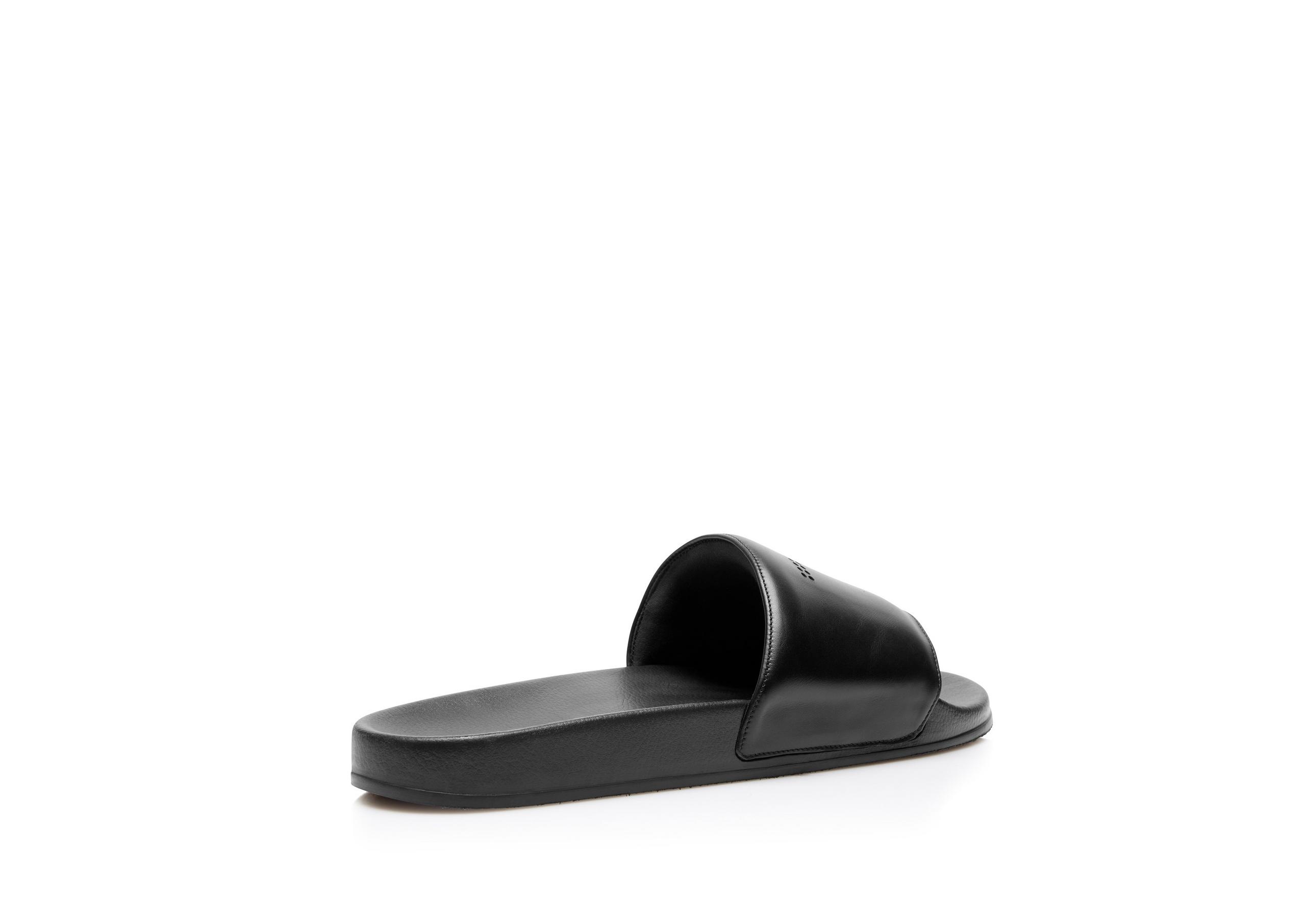 SMOOTH LEATHER HARRISON SLIDE - 3