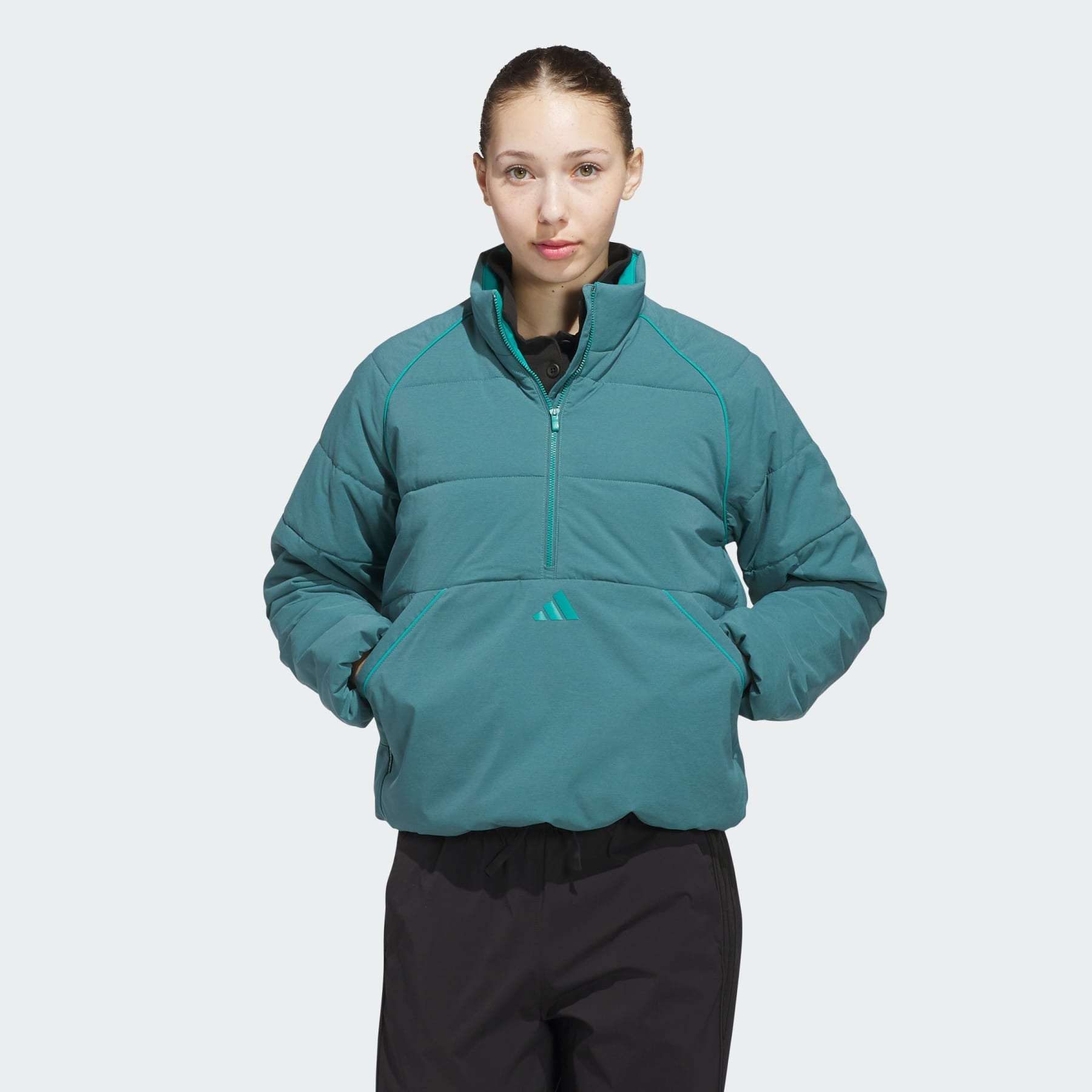 Beyond Twistweave Loose Quarter-Zip Jacket - 2