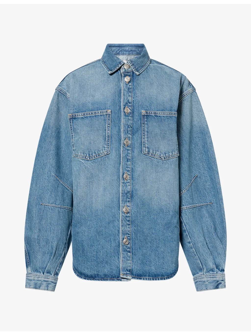 Saharp Oversized-Fit Denim Shirt - 1