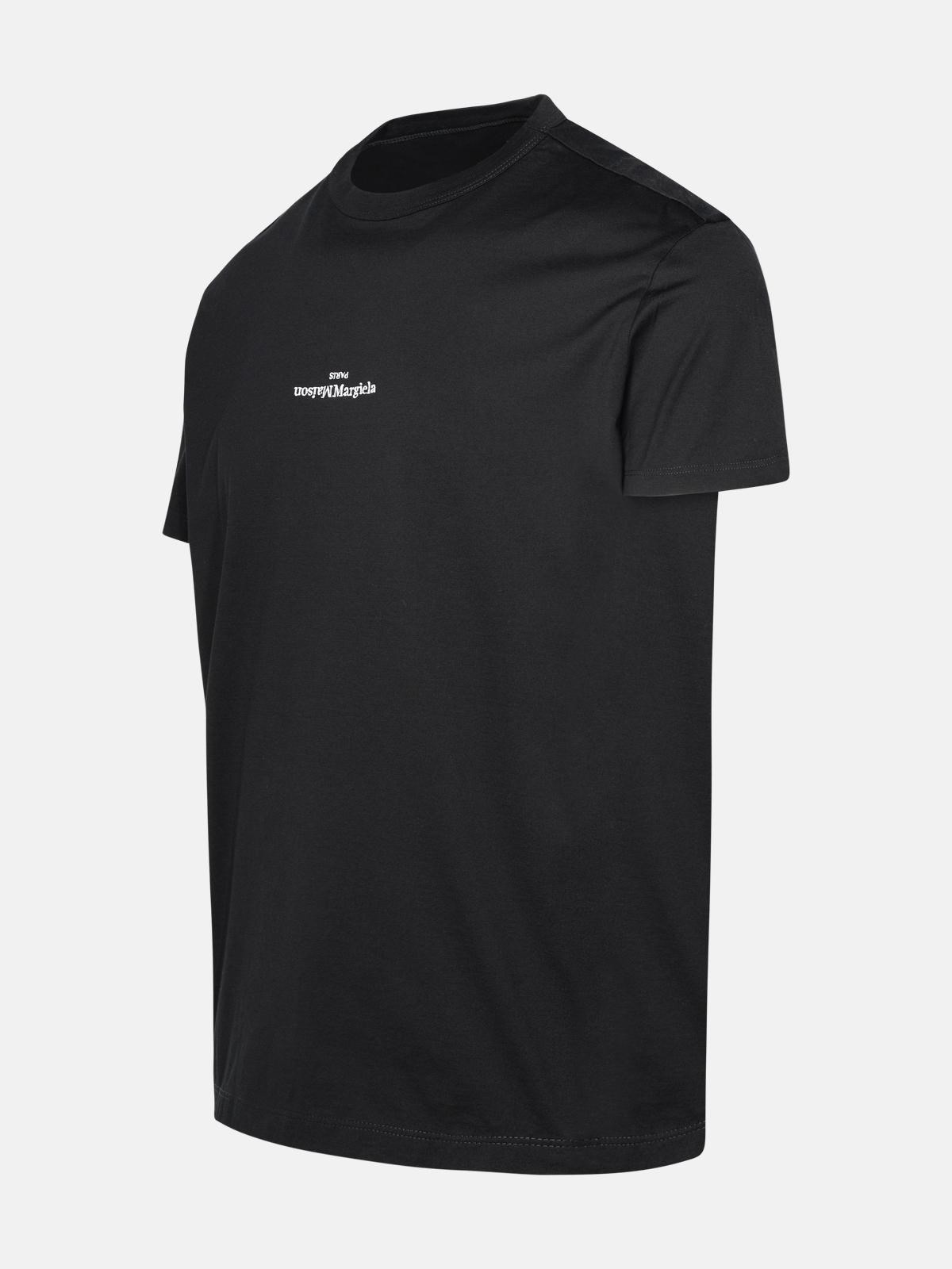 BLACK COTTON T-SHIRT - 2