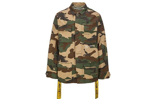 Off-White Camouflage Multiple Pockets Yellow Cargo Jacket Camouflage OMEL003E180260109901 - 2