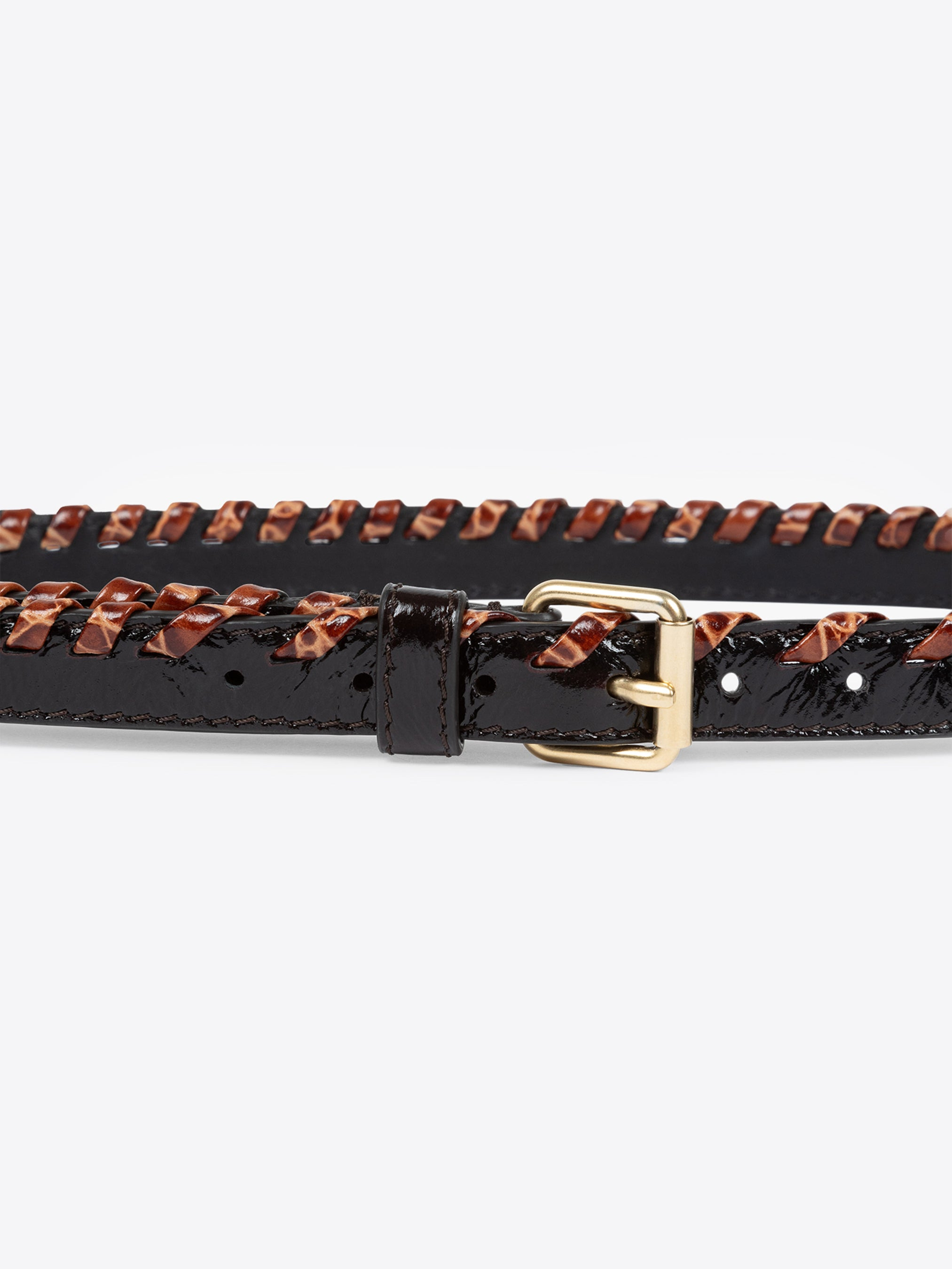 EMBELLISHED LEATHER BELT - 3
