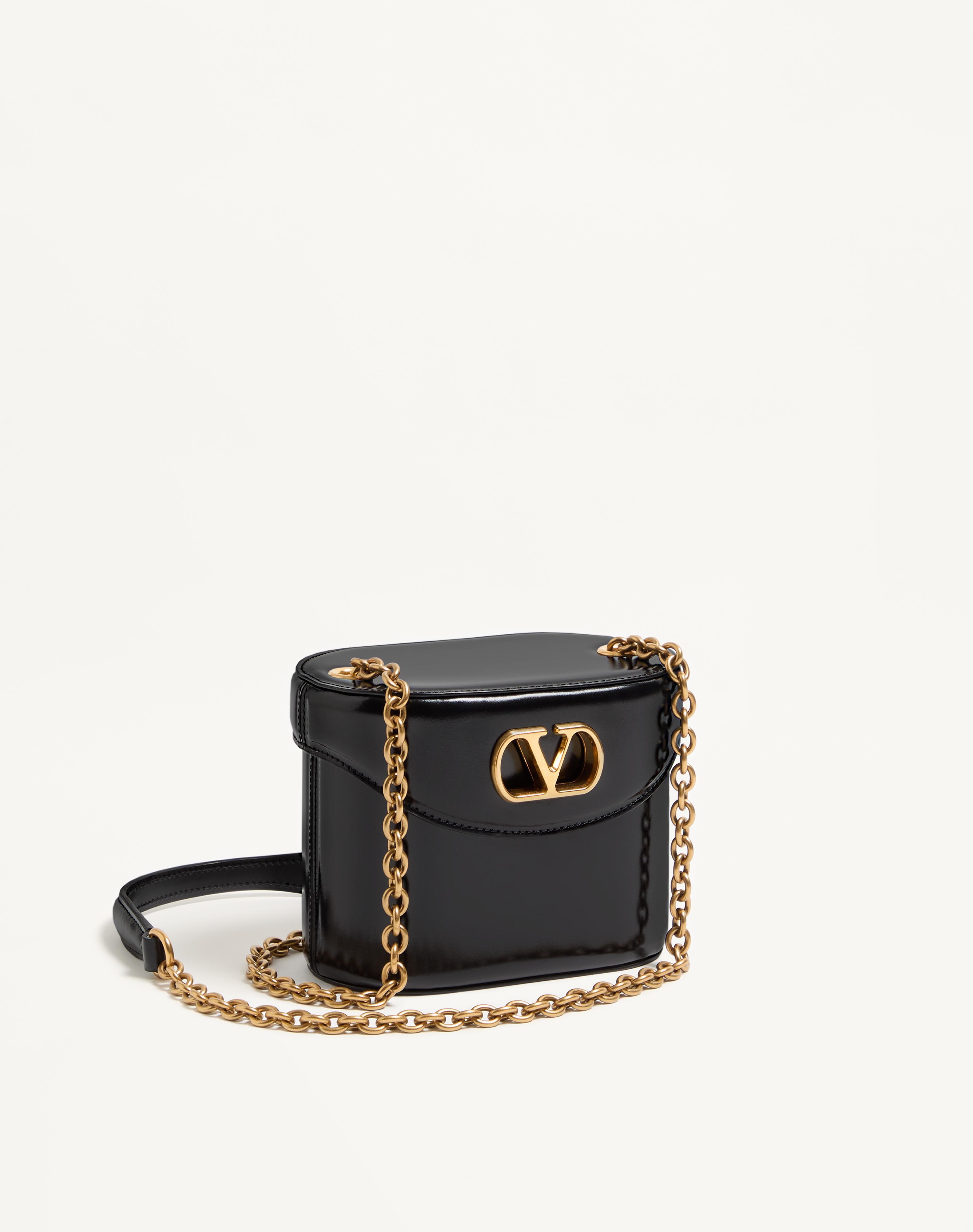 VALENTINO GARAVANI VAIN VANITY BAG IN SHINY CALFSKIN - 3