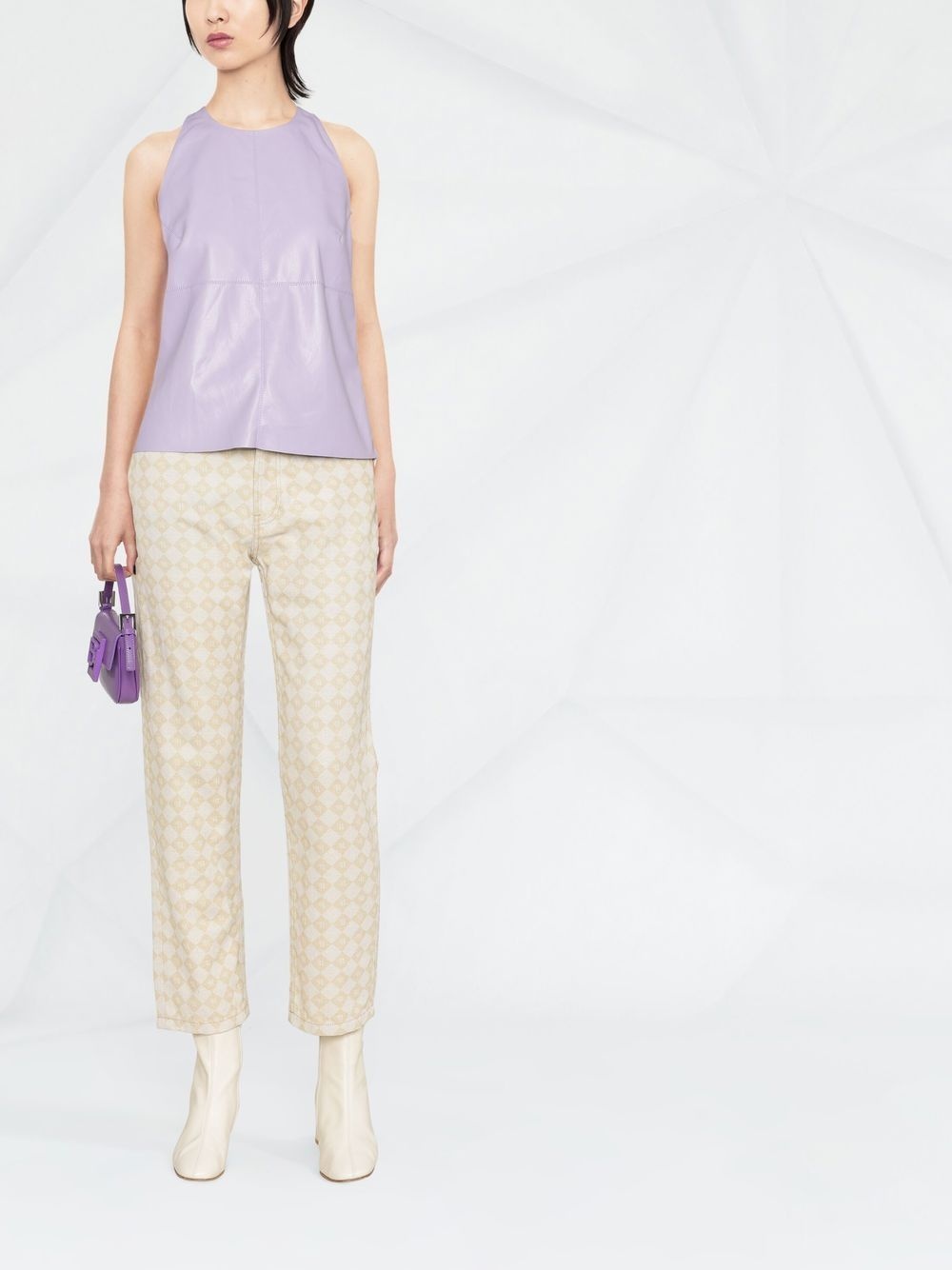 Teza panelled sleeveless top - 2