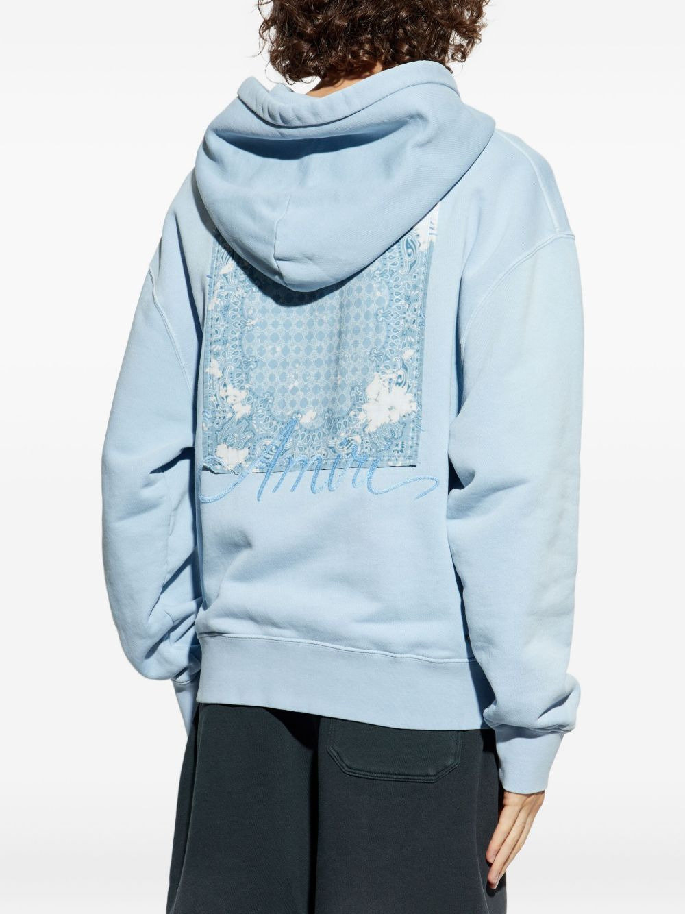 embroidered-logo hoodie - 4
