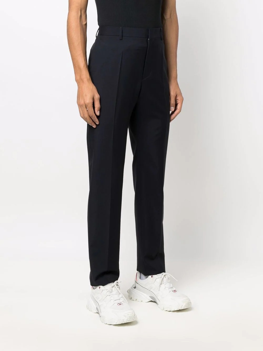 wool-blend tailored trousers - 3