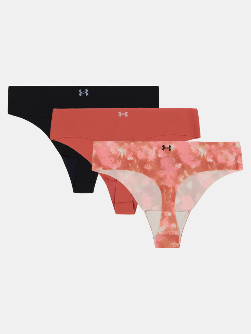 Under Armour Women's UA Essential Stretch 3-Pack Printed No Show Thong outlook