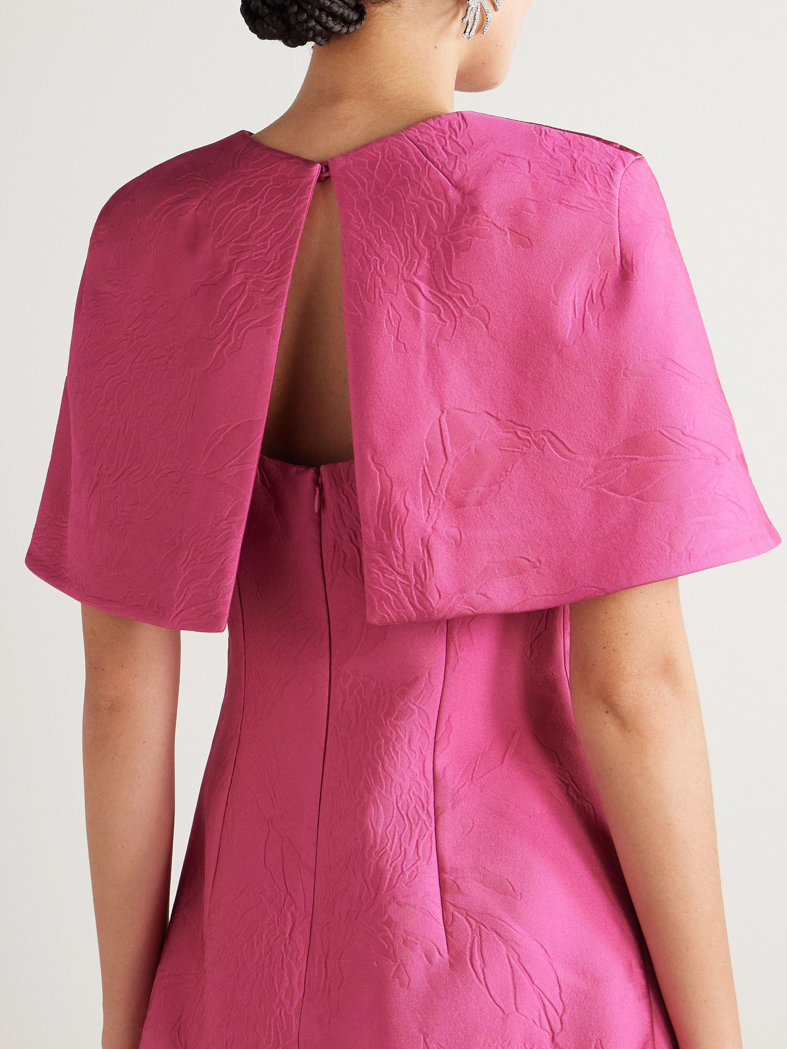 Virginie cloqué cape Bright pink - 3