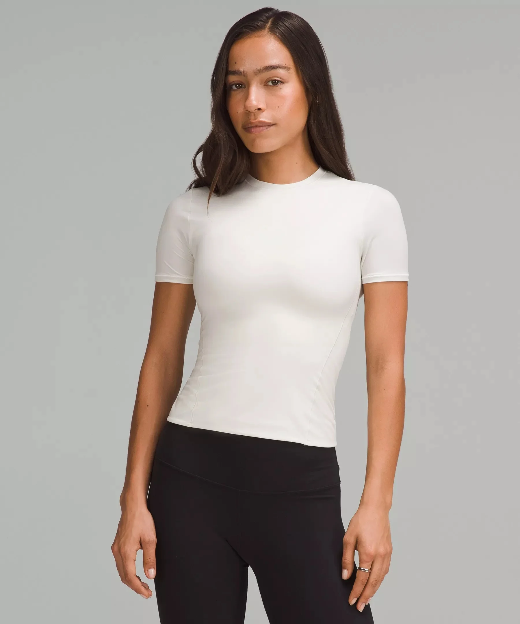 Wundermost Ultra-Soft Nulu Hip-Length Crew Short-Sleeve Shirt - 1