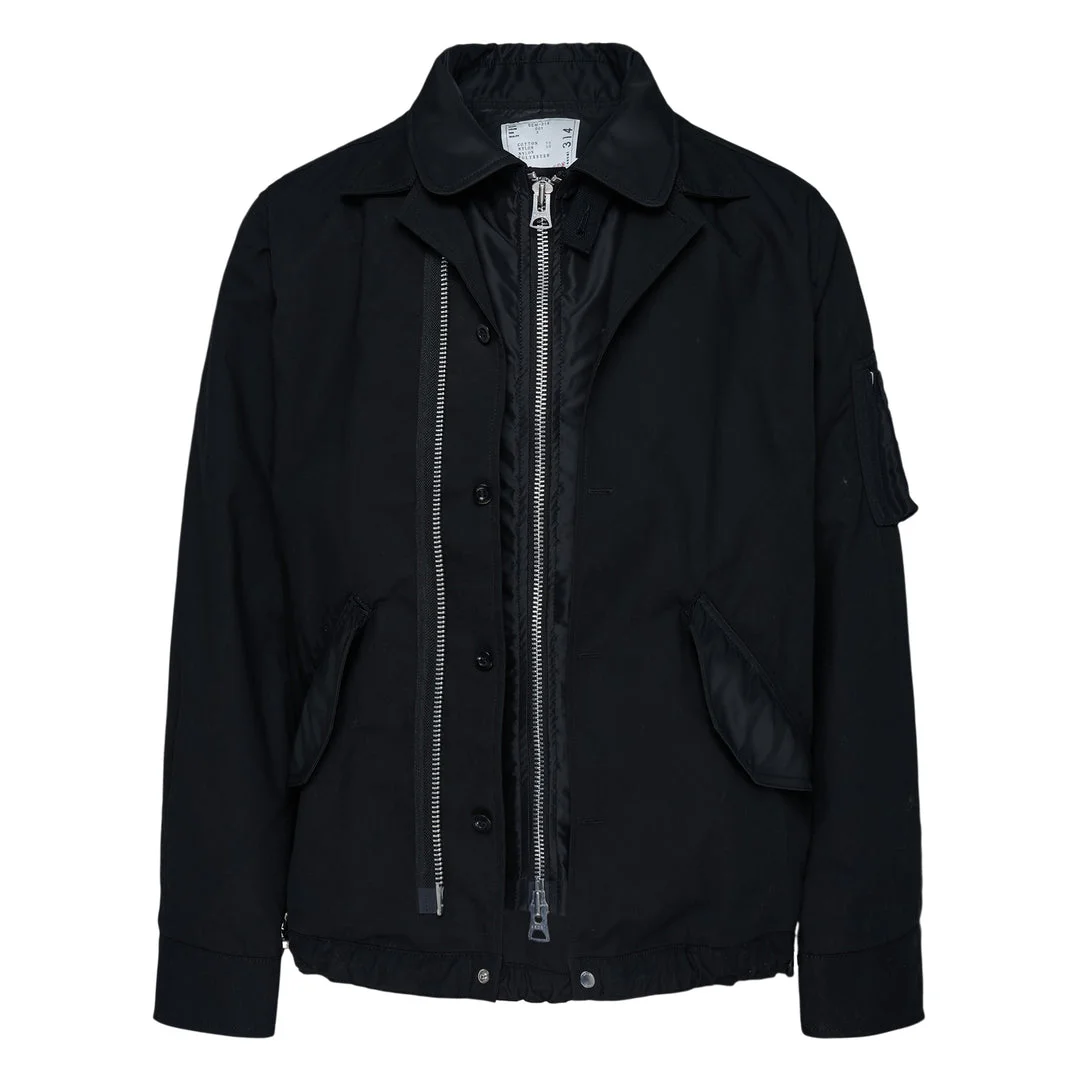 Cotton Nylon Oxford Blouson - 1