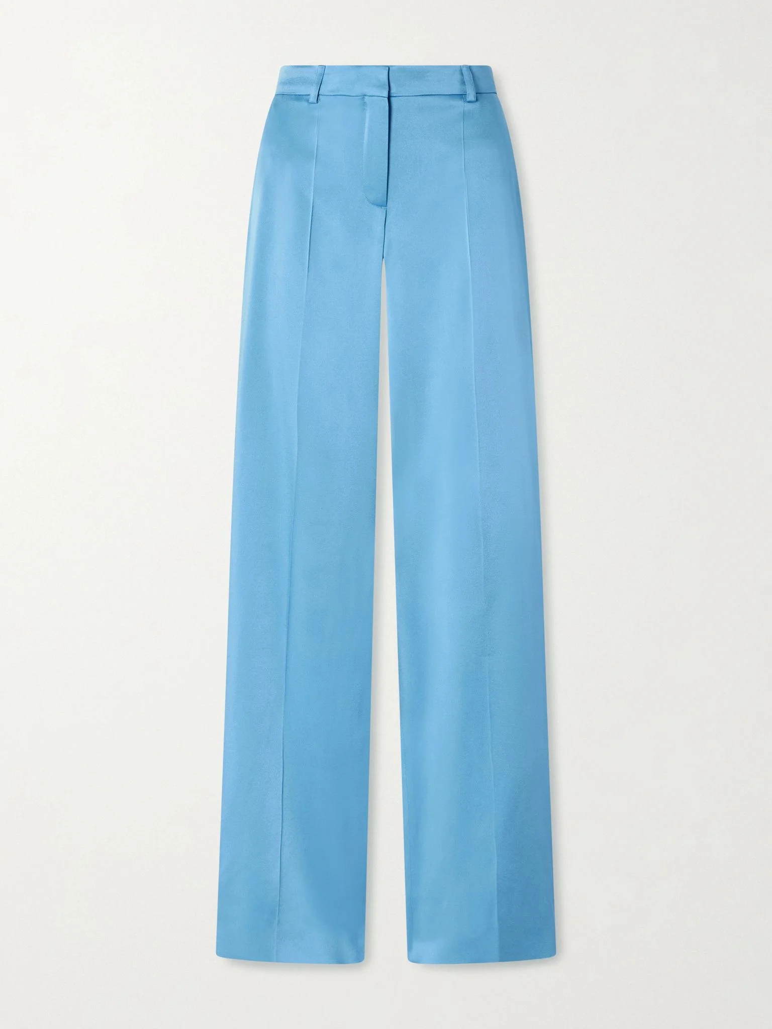Satin wide-leg pants Turquoise - 1