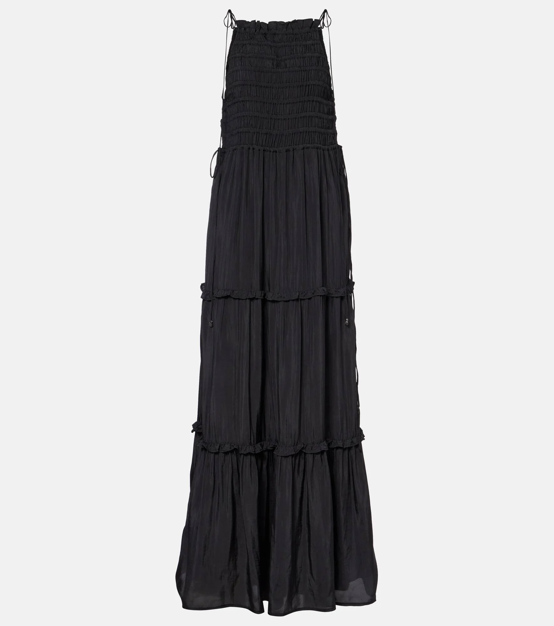 Smocked tiered maxi dress - 1