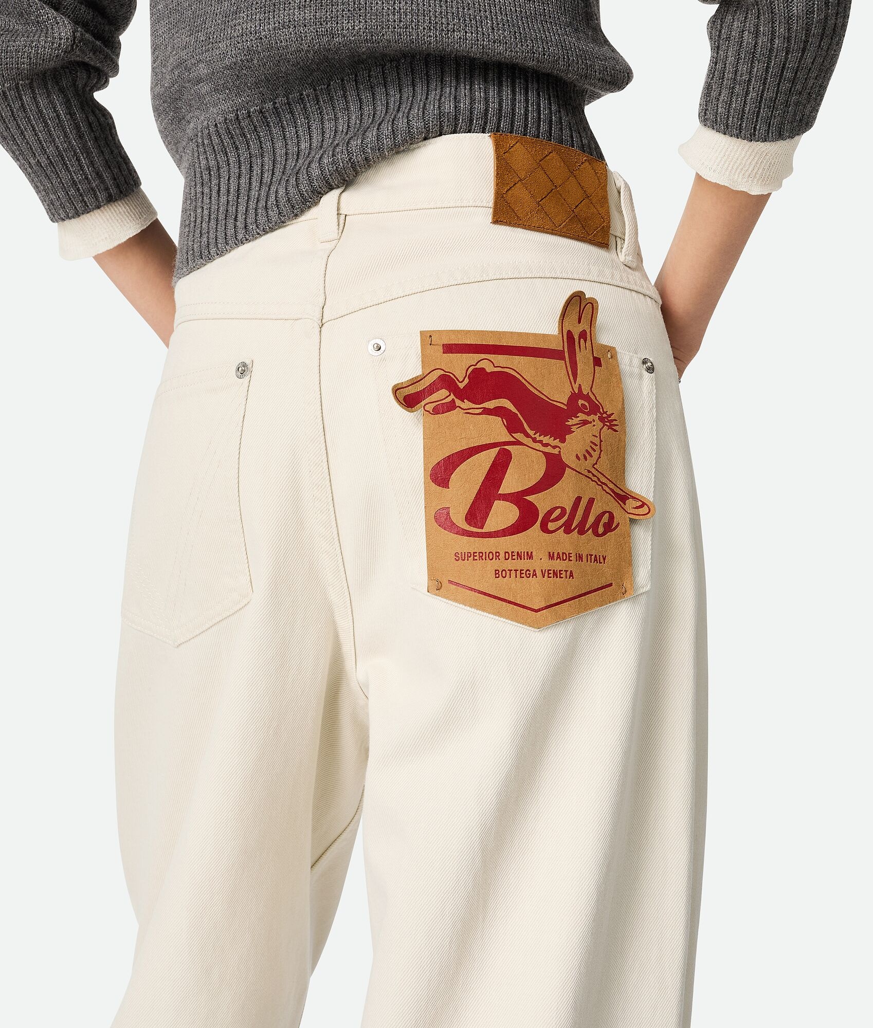 Colored Turned Up Jeans - 5