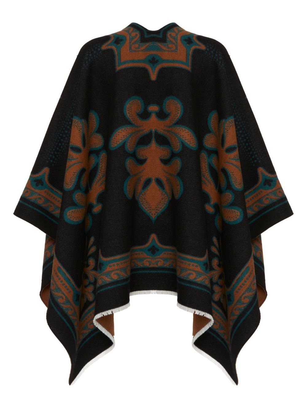 abstract-pattern poncho - 2