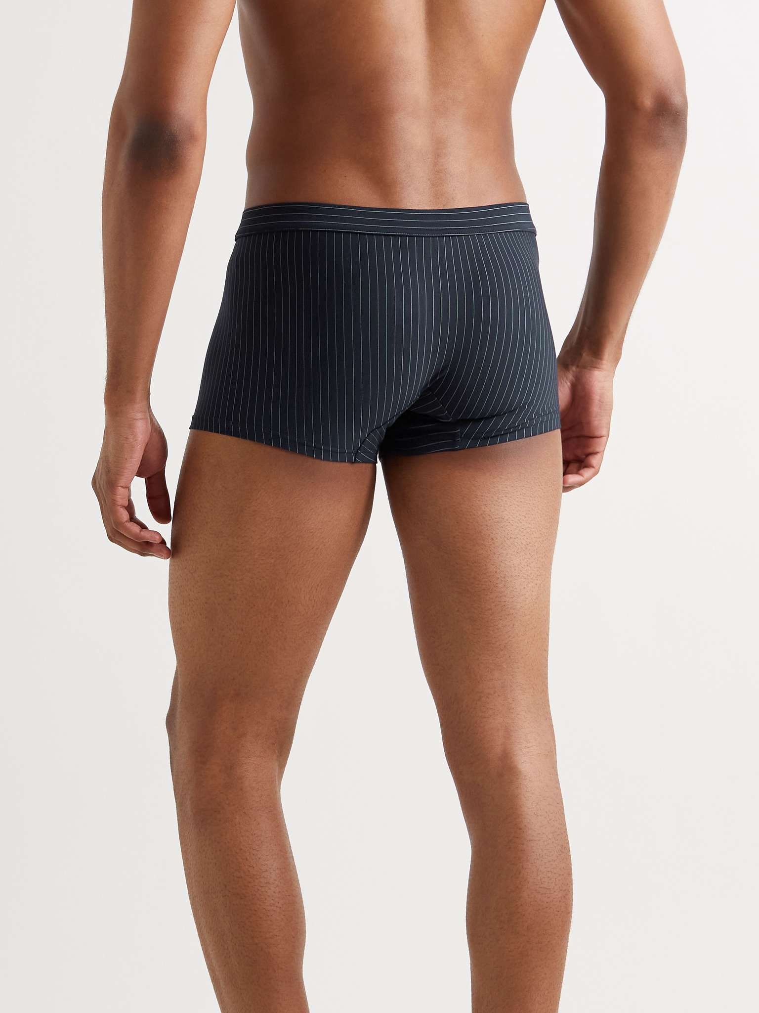 Pinstriped Stretch Micro Modal Boxer Briefs - 3