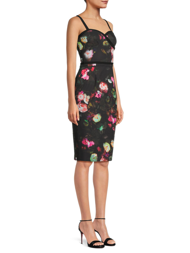 Women's Daria Floral Sweetheart Midi-Dress - Dusky Corsage 4