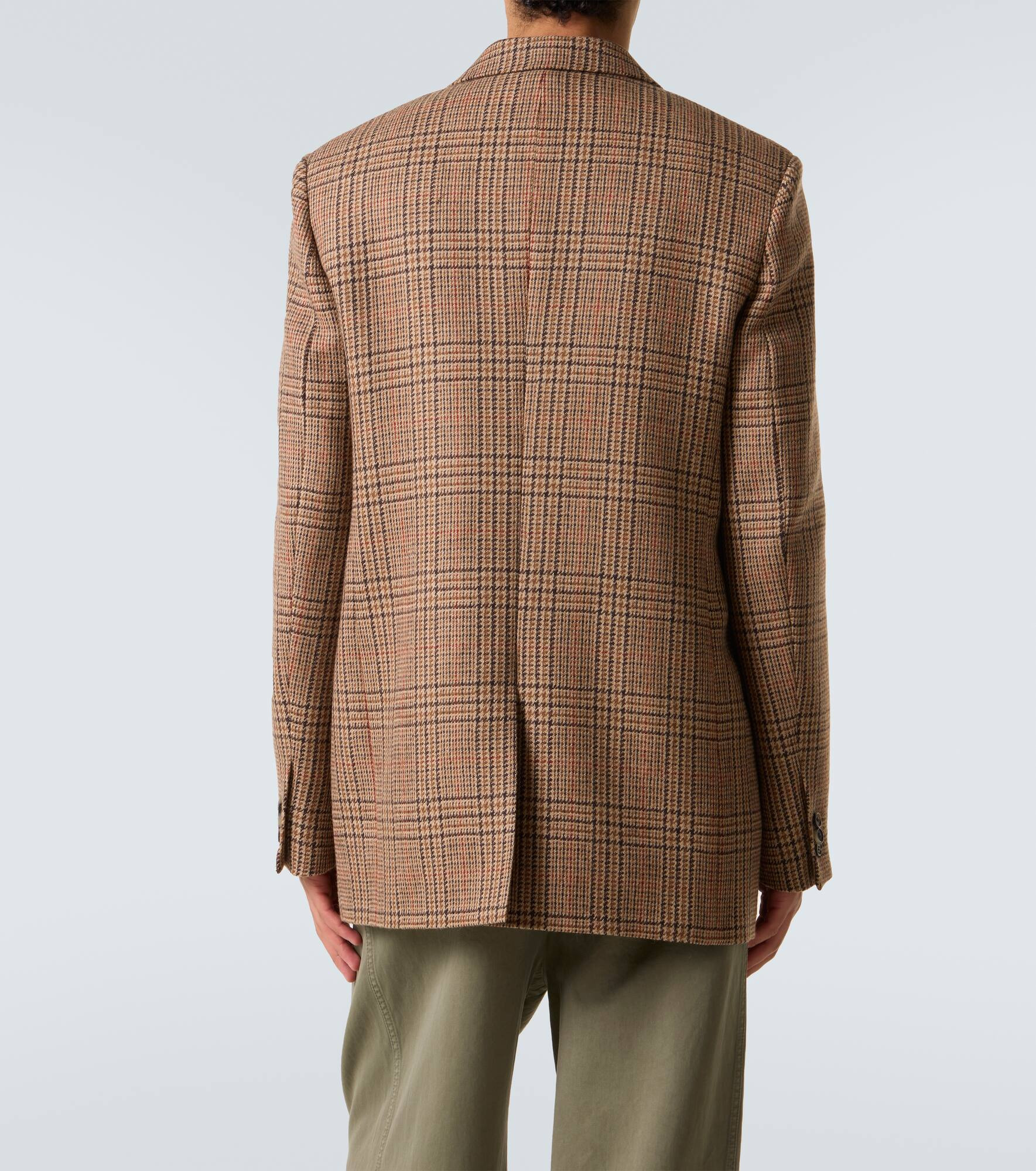 Prince of Wales check wool blazer - 4