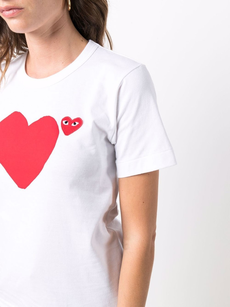 signature heart logo-patch T-shirt 5