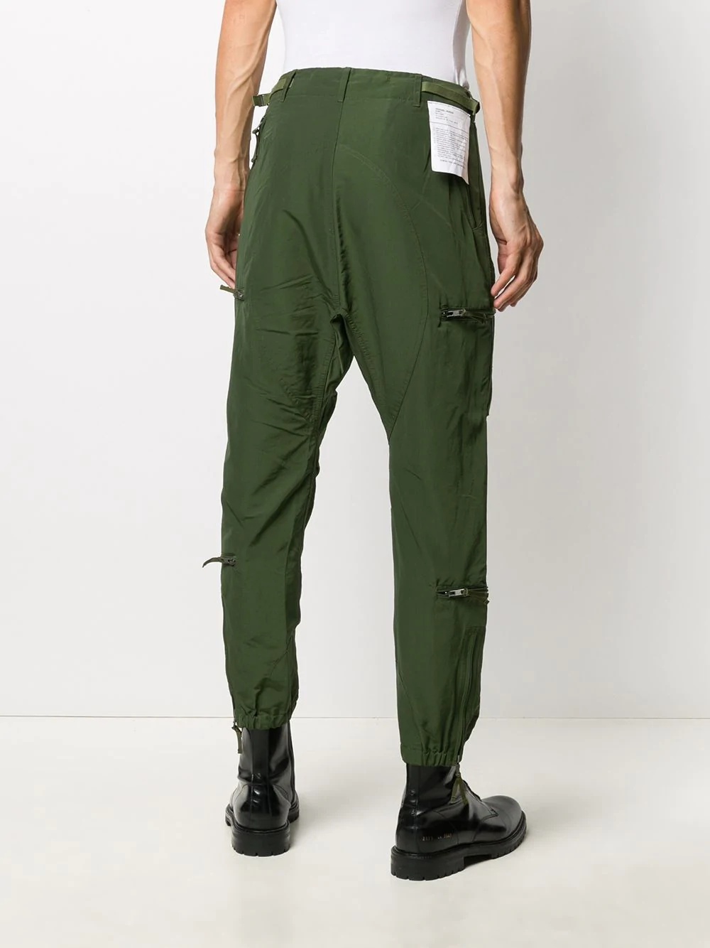 slim-fit cargo trousers - 4