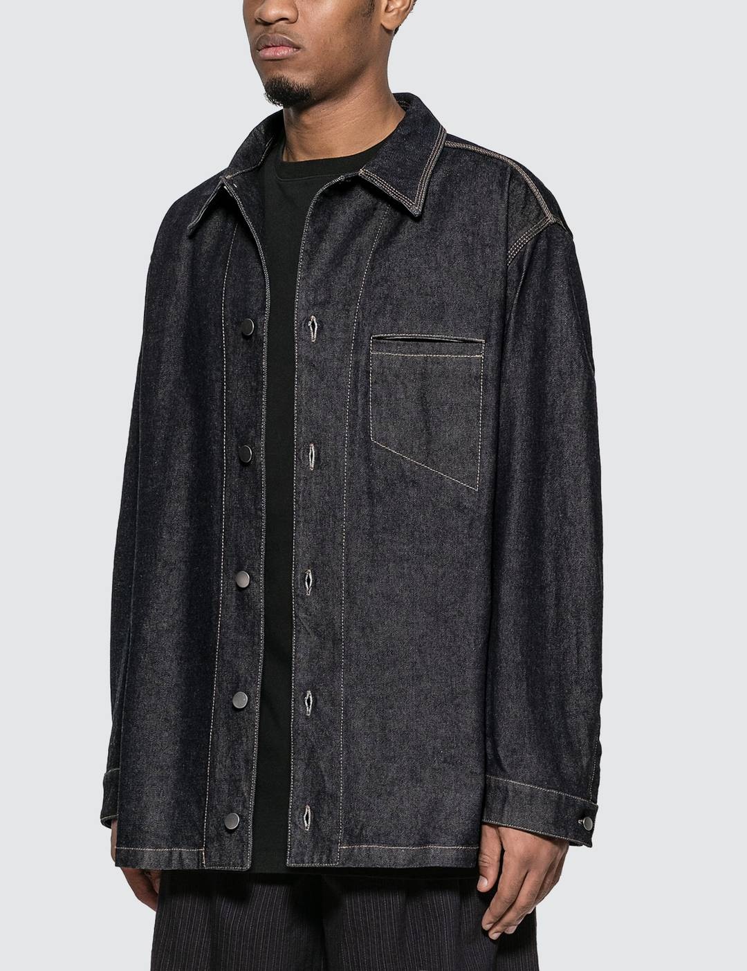 Oversized Denim Shirt - 2