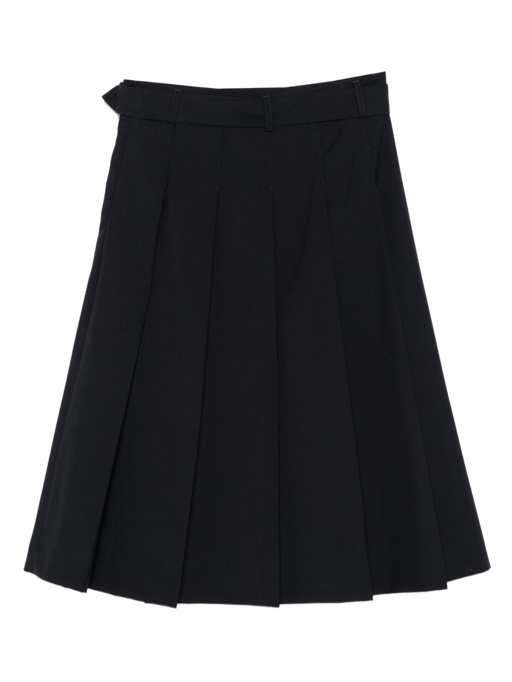 midi Kendra pleated belted skirt - 2