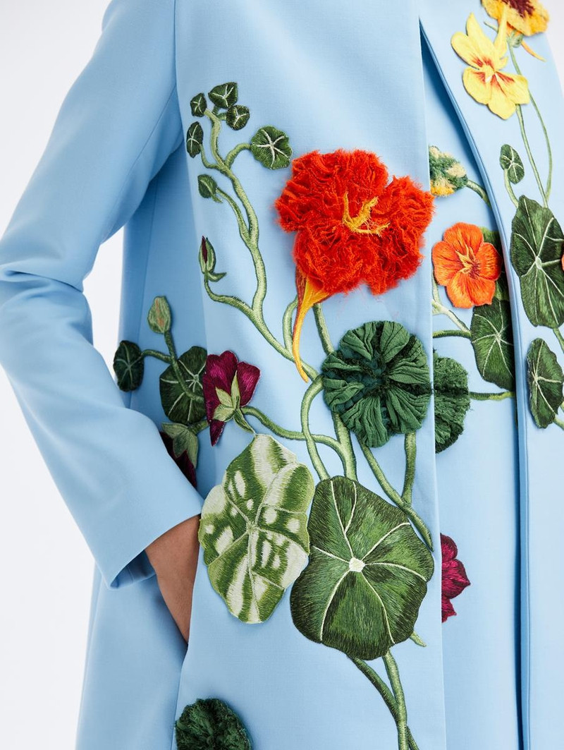 NASTURTIUM FLORAL EMBROIDERED COAT 3